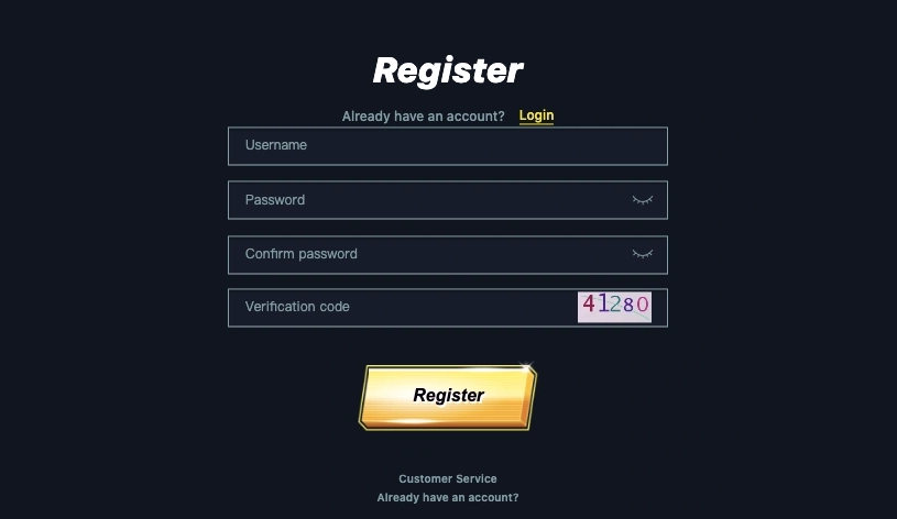 Register at okgames