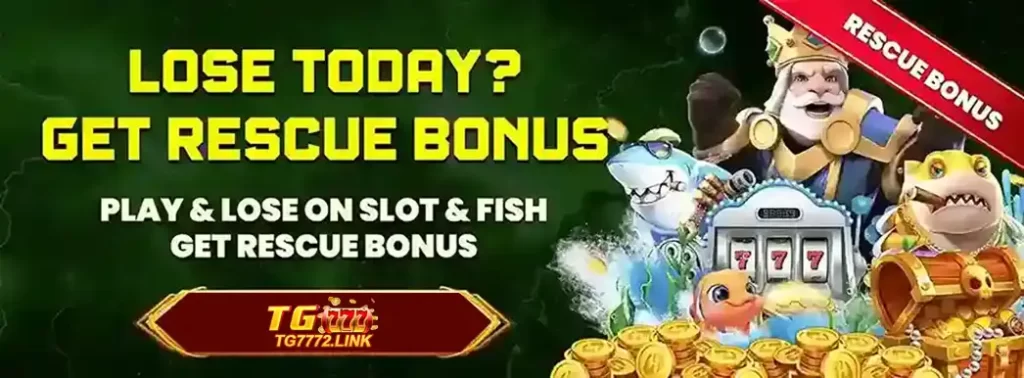 okgames online casino rescue bonus promotion to recover losses and continue playing games